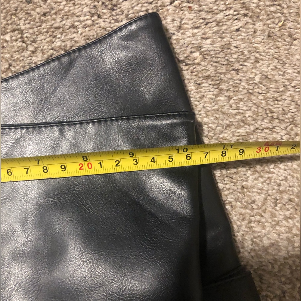 Torrid faux leather pull on thigh boots. Size 7. - Picture 10 of 14